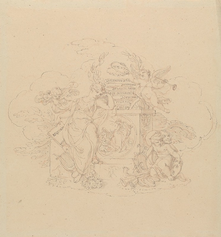 Designs for Illustrations to Mozart's Operas by Эдвард Фрэнсис Берни — digital art print download