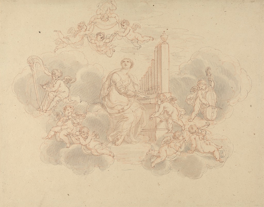 Heavenly Orchestra by Edward Francis Burney — digital art print download