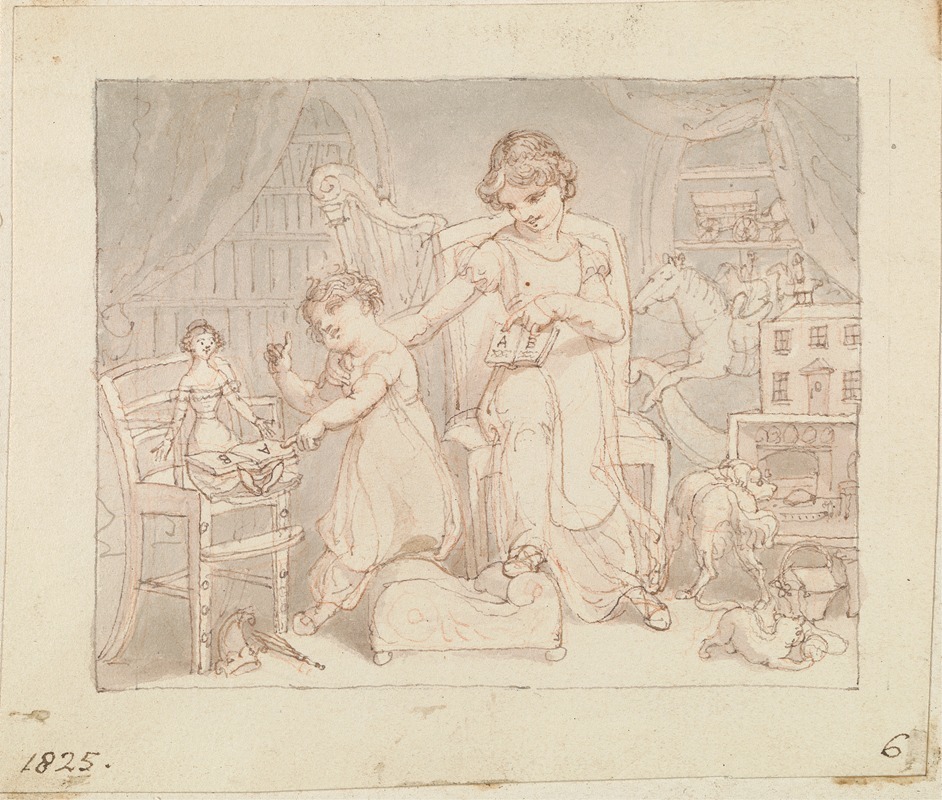 Ilustration for The New Doll; Untitled — Edward Francis Burney