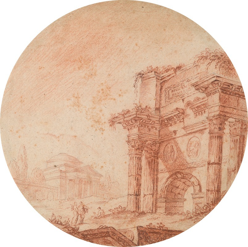 Roman Ruins by Эдвард Фрэнсис Берни — digital art print download