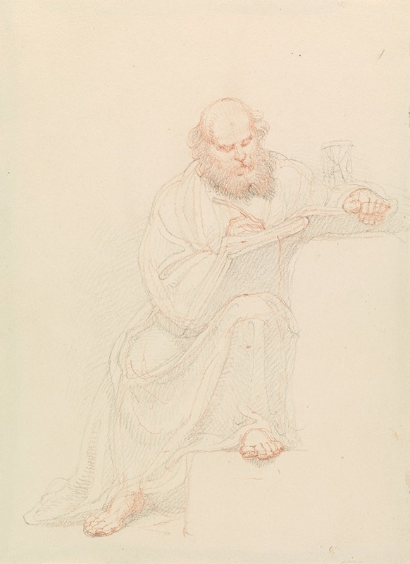 St. Jerome Writing by Эдвард Фрэнсис Берни — digital art print download