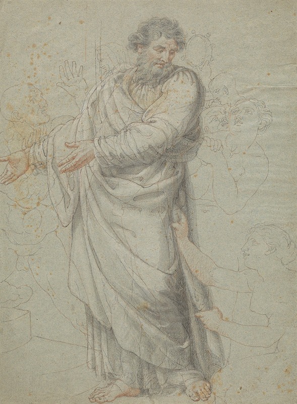 Study for the Figure of St. Paul — Edward Francis Burney