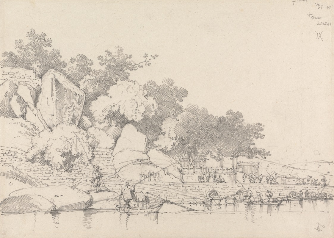 Lap House, Inner Harbour, Macau by Джордж Чиннери, 1841 — digital art print download