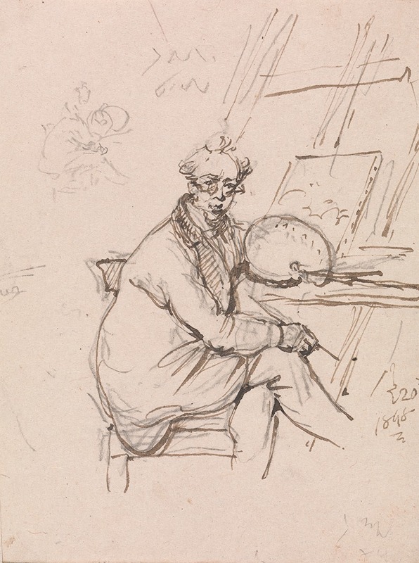 Self Portrait by Джордж Чиннери, 1848 — digital art print download