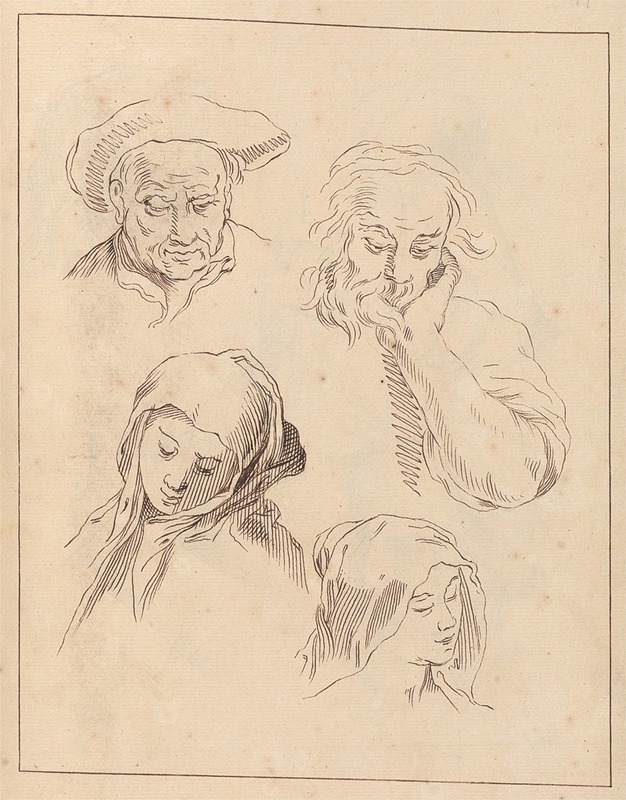 Various Sketches of Heads — Hamlet Winstanley