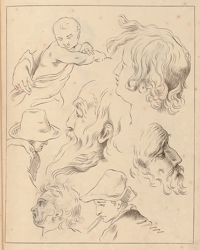 Various Sketches of Heads — Hamlet Winstanley