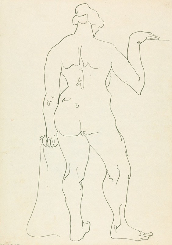 Standing Female Figure 2 by Анри Годиер-Бржезка, 1910 - 1915 — digital art print download