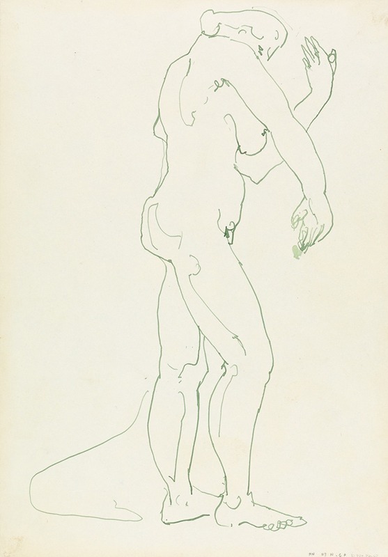 Standing Female Figure 3 by Анри Годиер-Бржезка, 1910 - 1915 — digital art print download