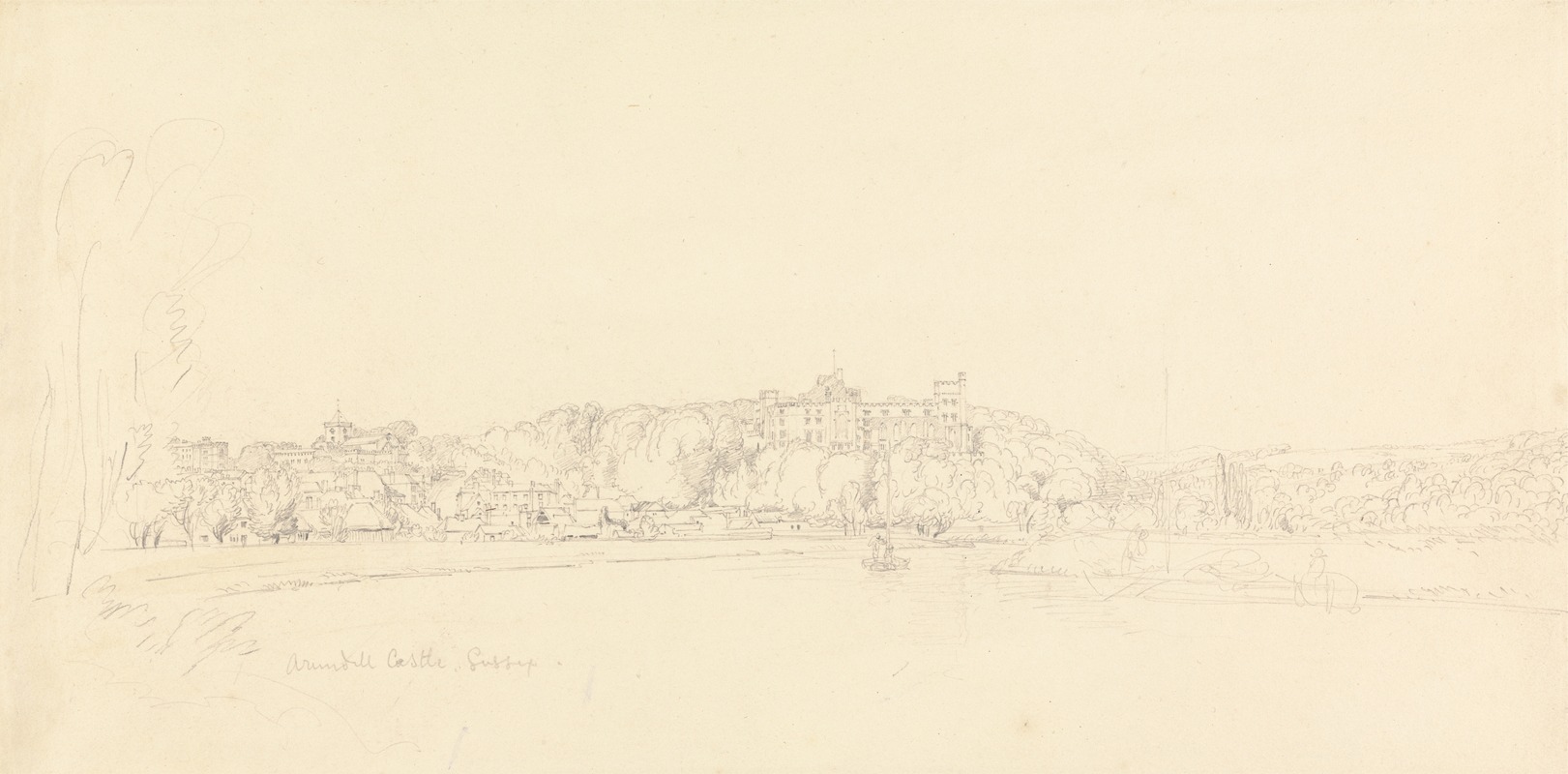Arundel Castle, Sussex — Henry Edridge