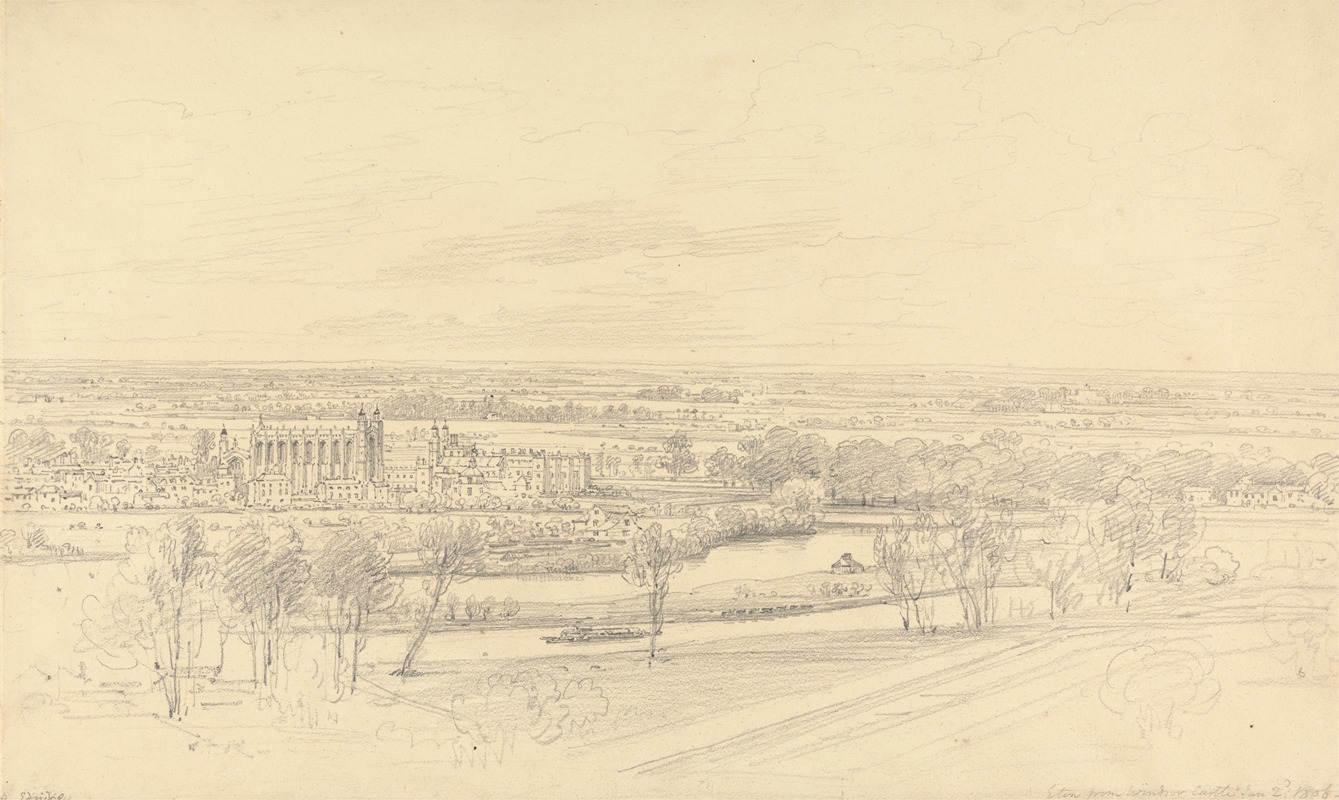 View of Eton from Windsor Castle — Генри Эдридж
