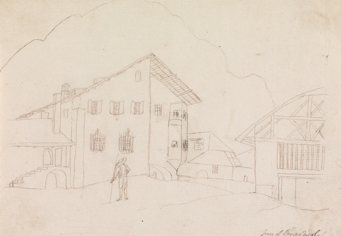 View of an Inn by Генри Свинберн — digital art print download