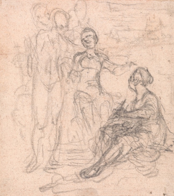 Design for a Frontispiece; Group of Allegorical Figures — Юбер-Франсуа Гравло