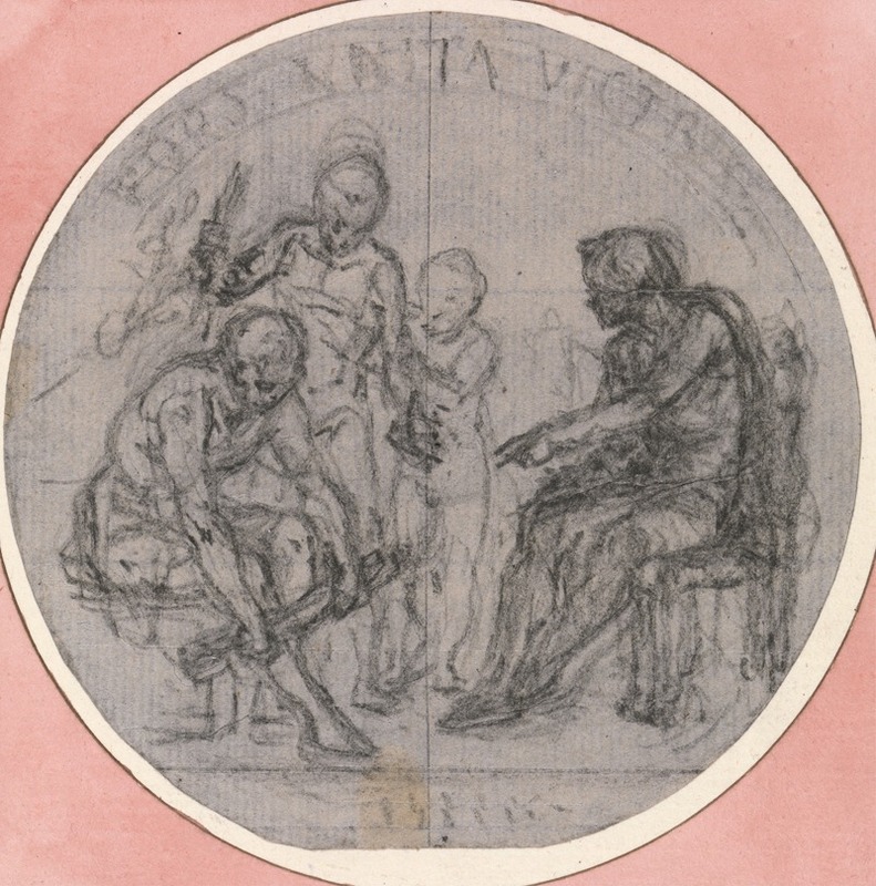 Design for a Medal; Concordia Victrix — Юбер-Франсуа Гравло