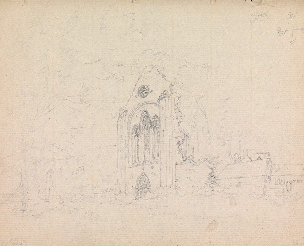 Architectural Study of a Ruined Abbey — Джеймс Мур
