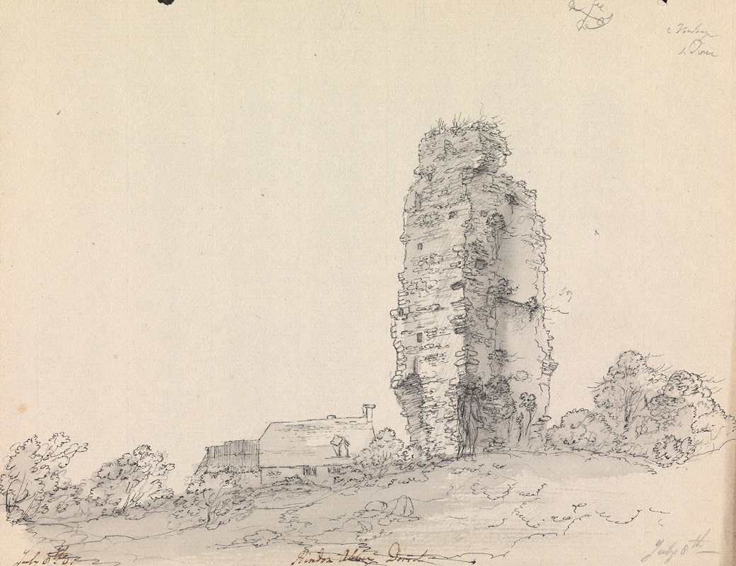 Bindon Abbey, Dorset, England by Джеймс Мур, 1792 — digital art print download