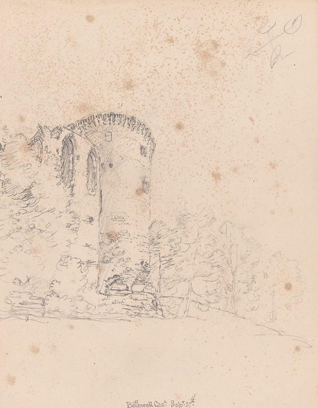 Bothwell Castle, Scotland by Джеймс Мур, 1792 — digital art print download