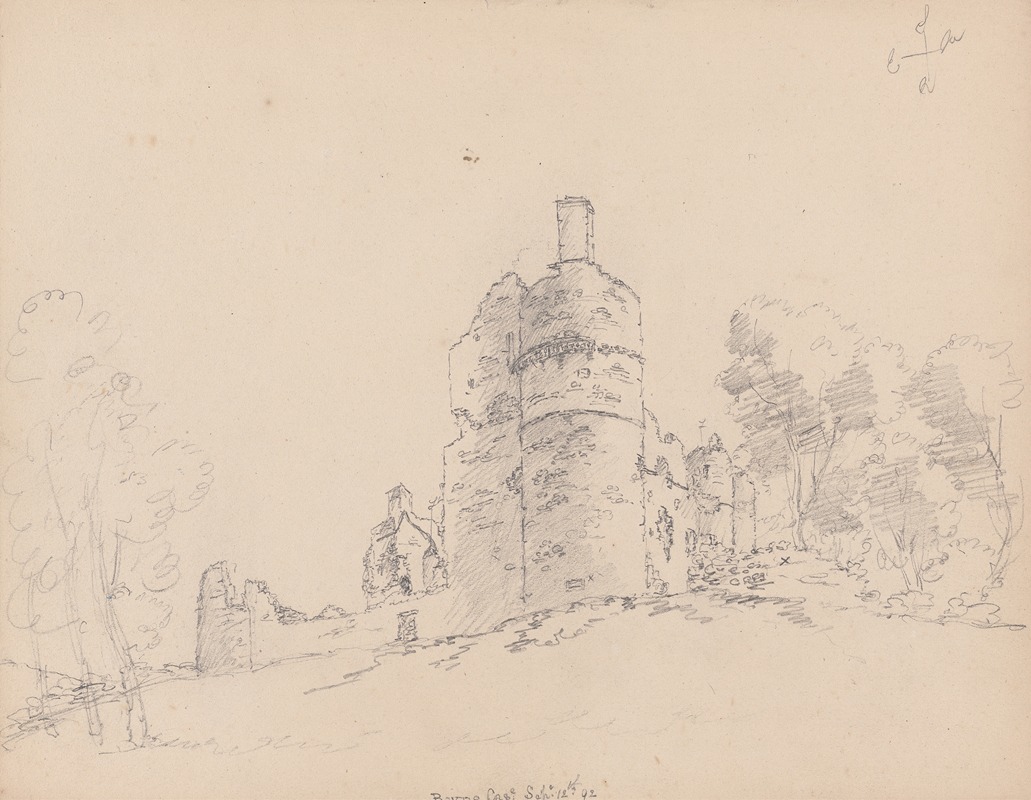 Boyne Castle, Scotland by Джеймс Мур, 1792 — digital art print download