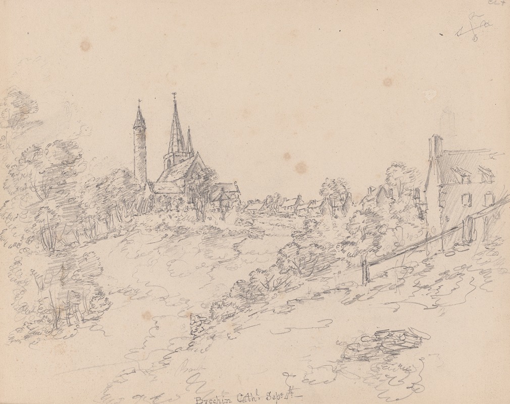Brechin Cathedral, Scotland by Джеймс Мур, 1792 — digital art print download