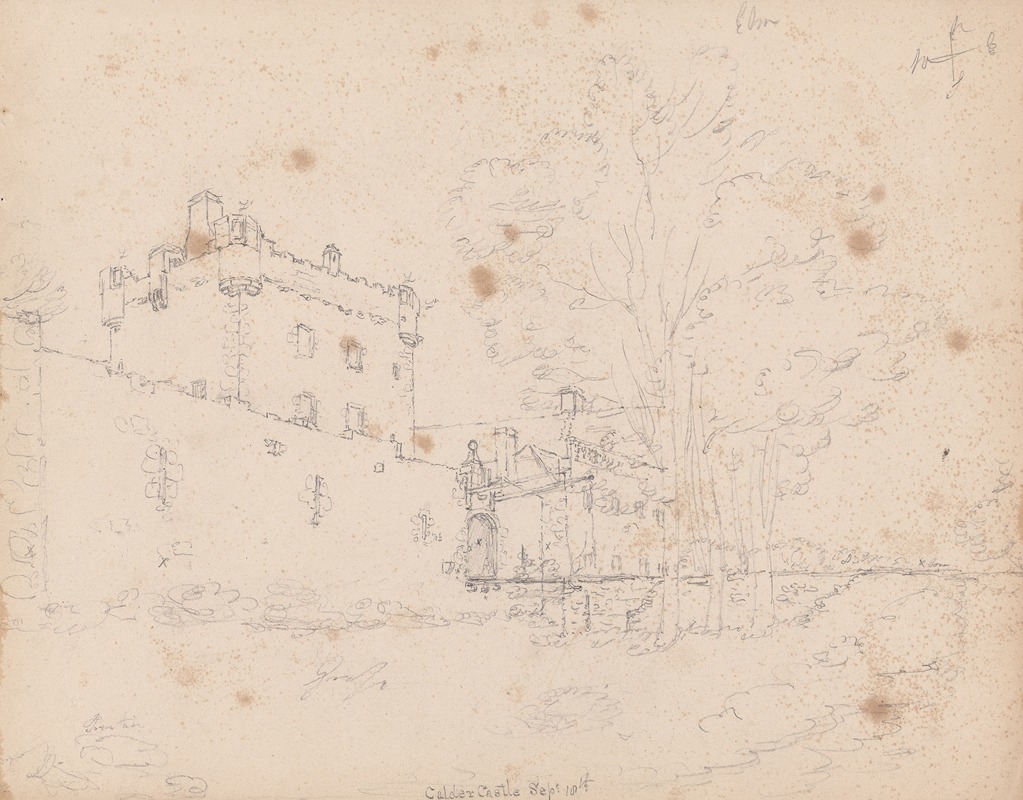 Cawdor Castle, Scotland by Джеймс Мур, 1792 — digital art print download