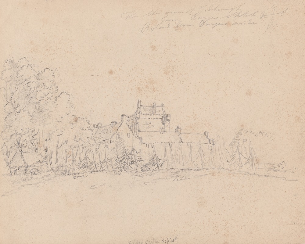 Cawdor Castle, Scotland. by Джеймс Мур, 1792 — digital art print download