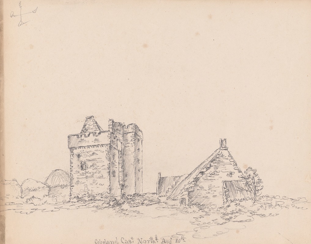 Coupland Castle, Northumberland by Джеймс Мур, 1792 — digital art print download