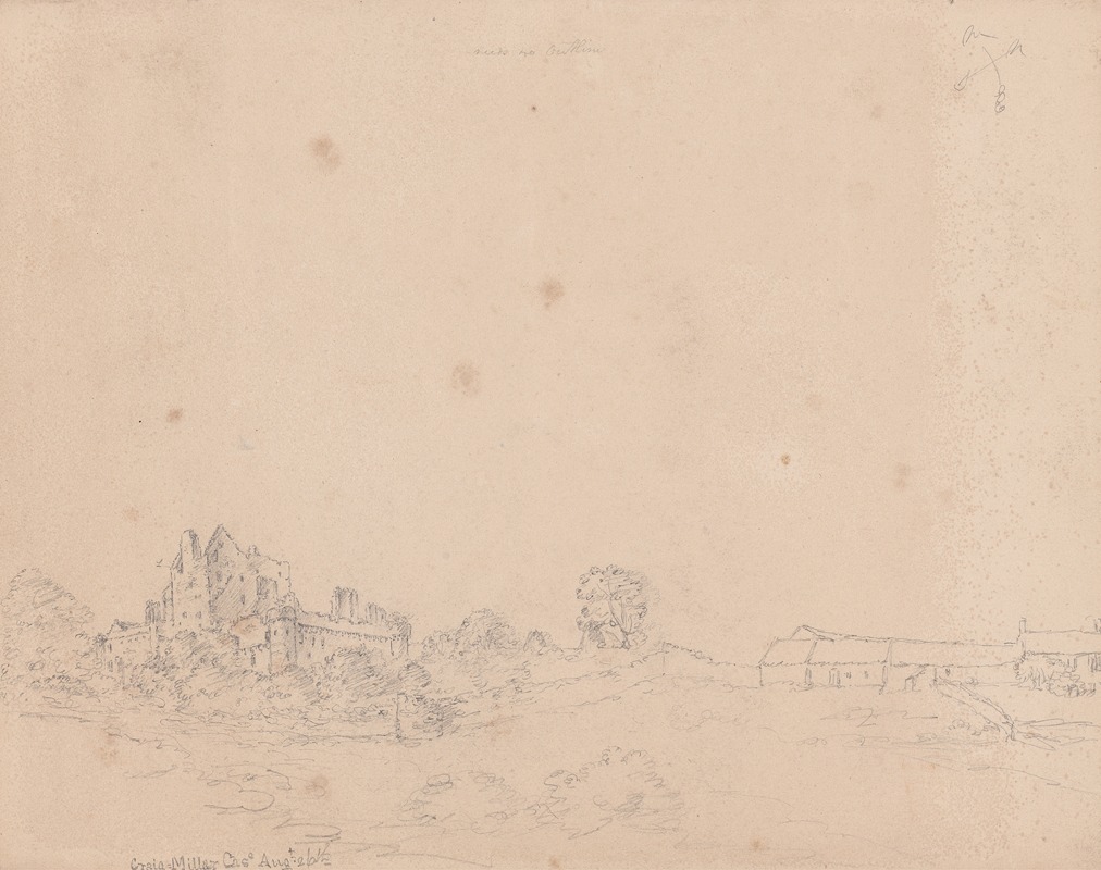 Craigmillar Castle, Edinburgh, Scotland by Джеймс Мур, 1792 — digital art print download