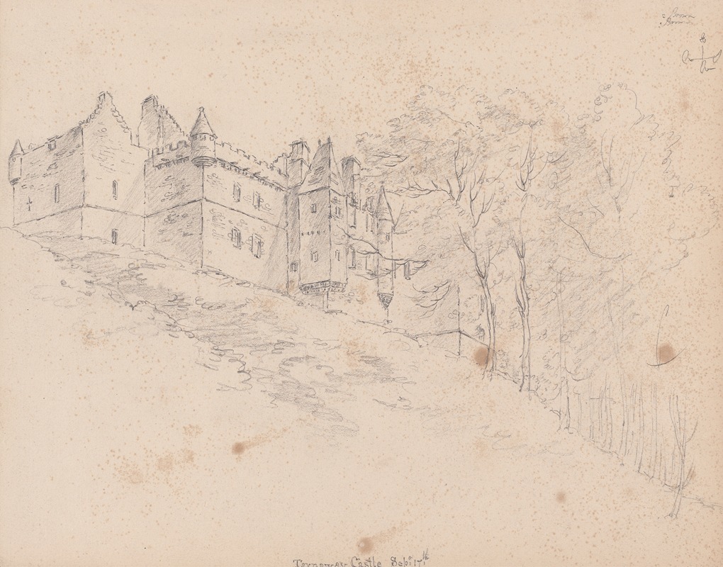 Darnaway Castle, Scotland by Джеймс Мур, 1792 — digital art print download