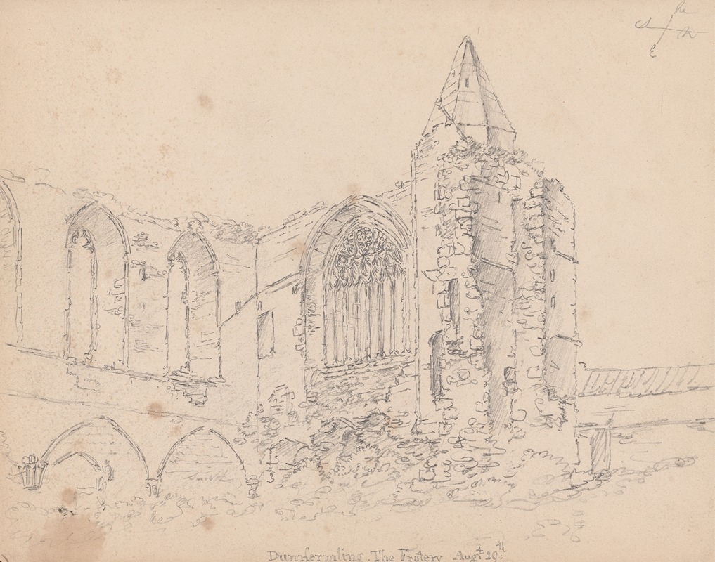 Dunfermline. The Ruined Refectory — James Moore