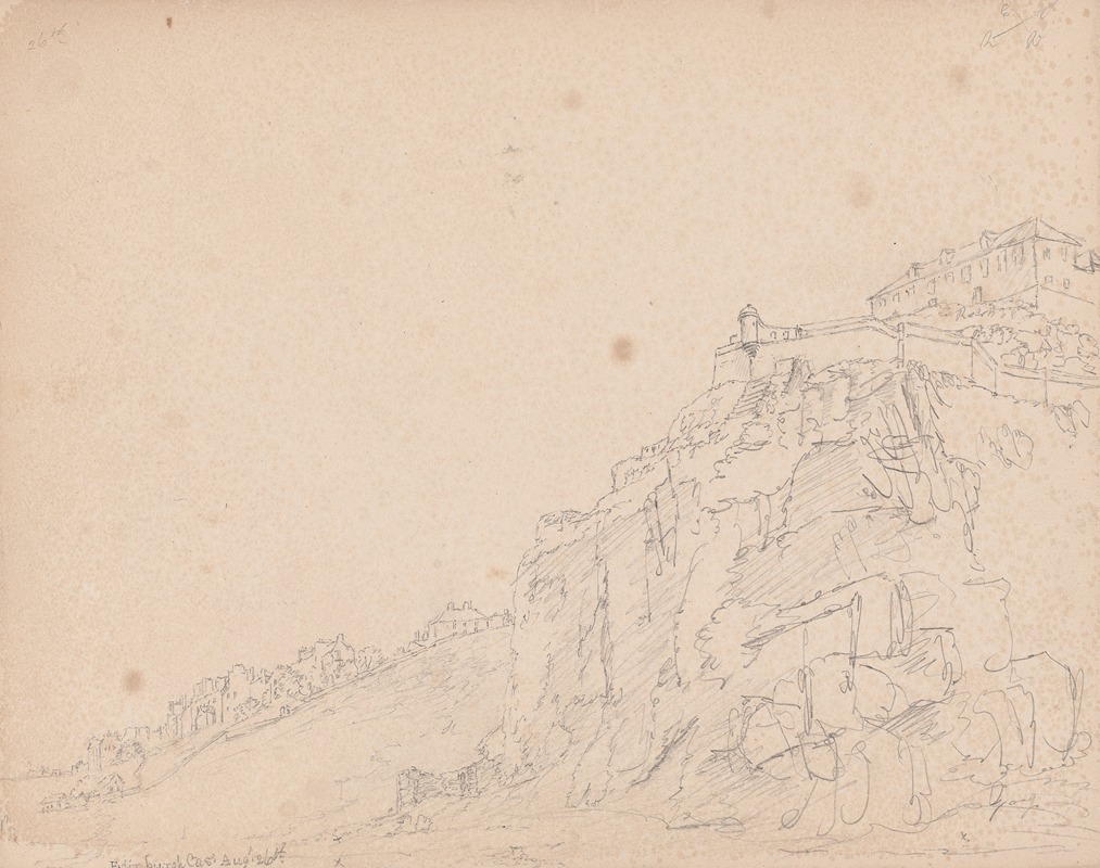 Edinburgh Castle, Scotland by Джеймс Мур, 1792 — digital art print download