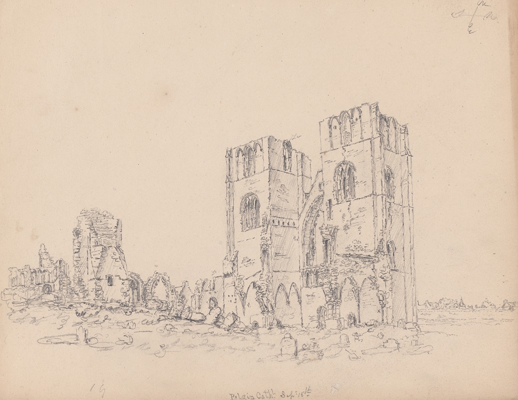 Elgin Cathedral, Scotland by Джеймс Мур, 1792 — digital art print download
