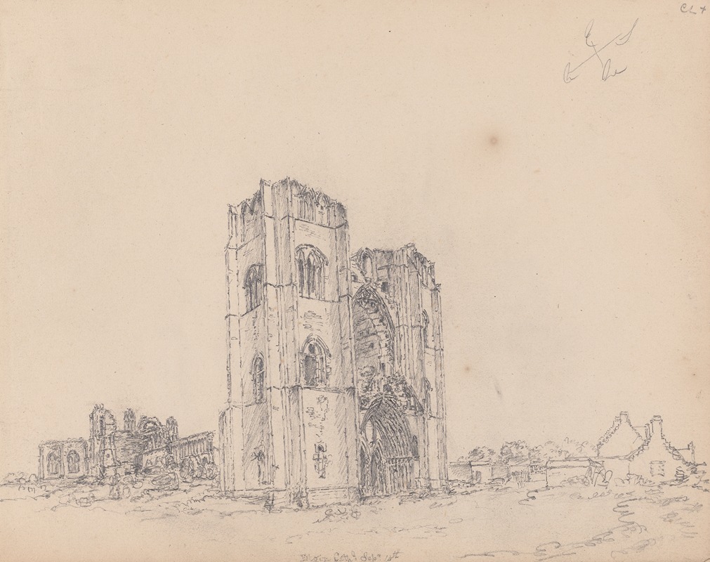 Elgin Cathedral, Scotland by Джеймс Мур, 1792 — digital art print download
