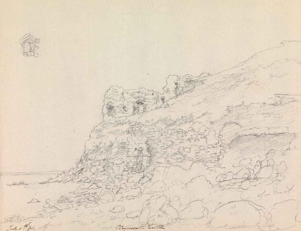 Sandsfoot Castle, Weymouth by Джеймс Мур, 1791 — digital art print download