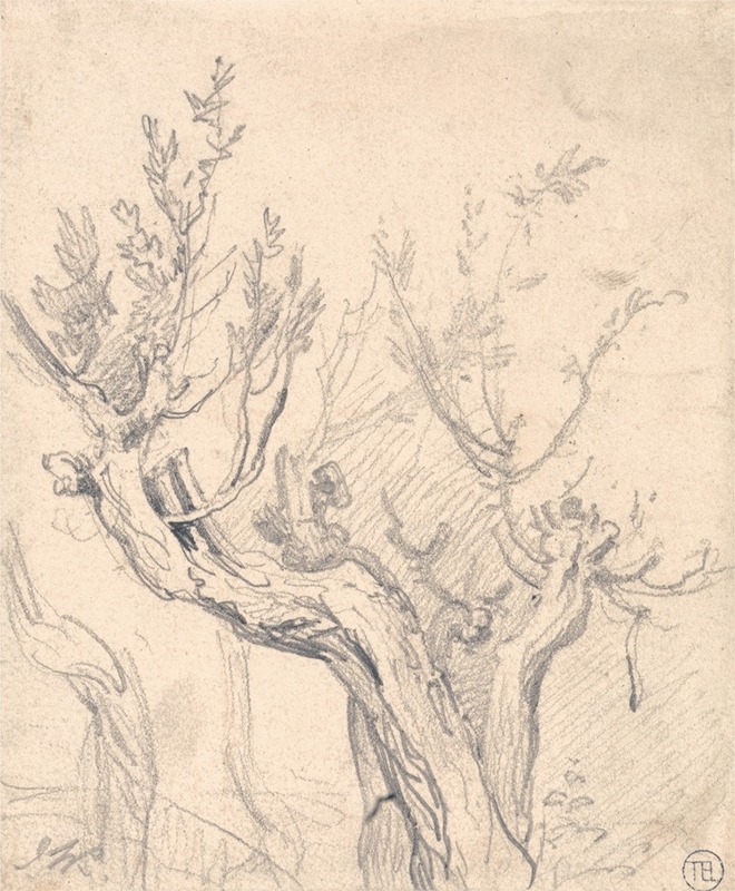 A Gnarled Tree by Джеймс Уорд — digital art print download