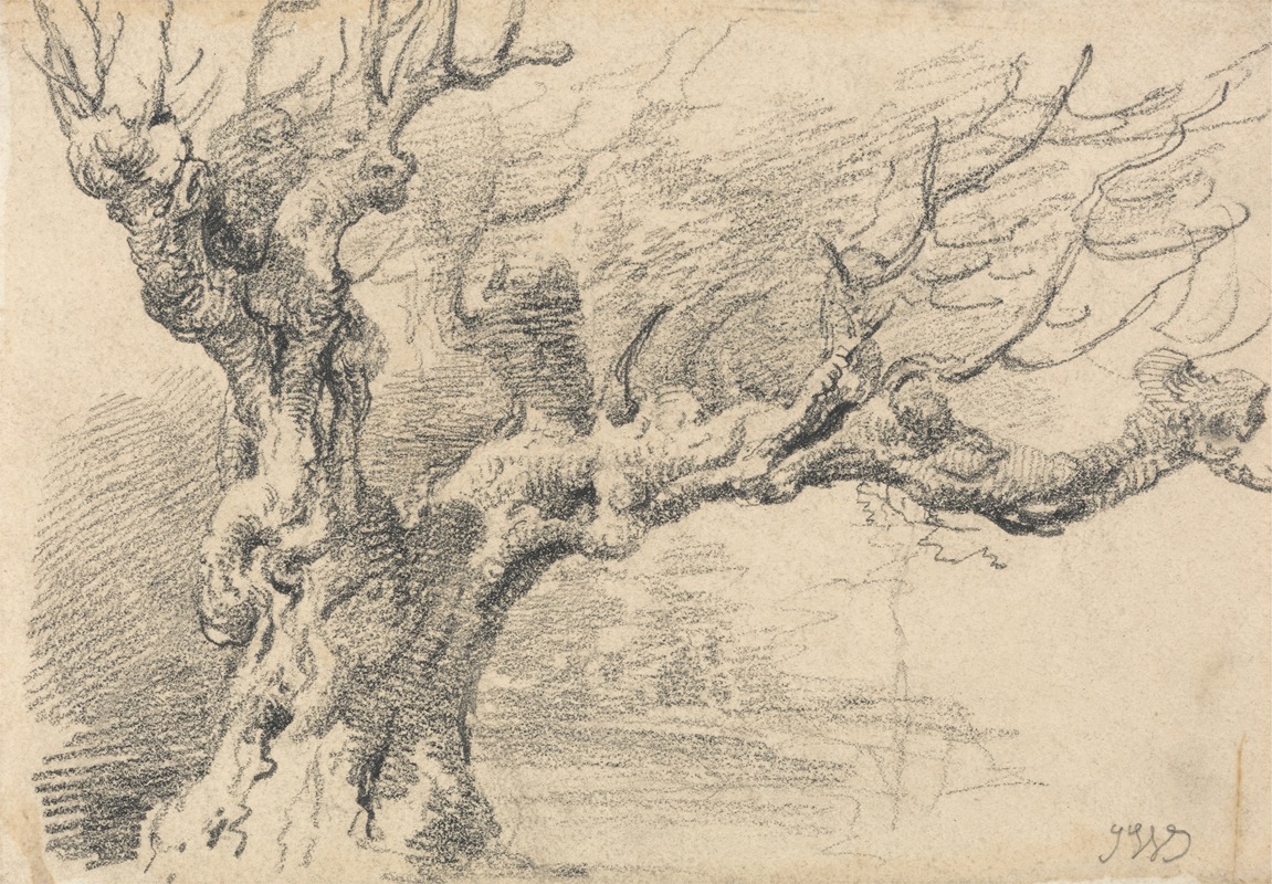An Old Oak Tree by Джеймс Уорд — digital art print download