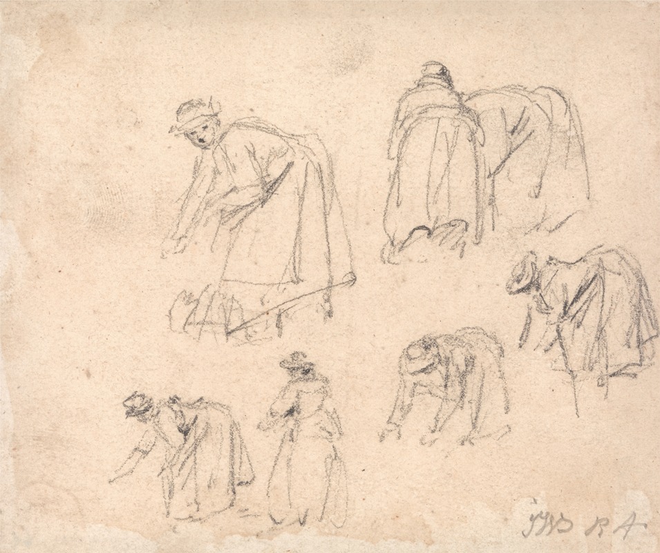 Figure Studies; Women Laboring by Джеймс Уорд — digital art print download