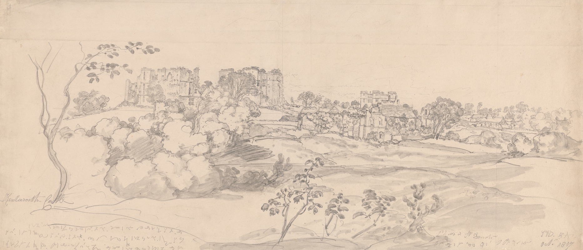 Kenilworth Castle by James Ward, 1807 — digital art print download