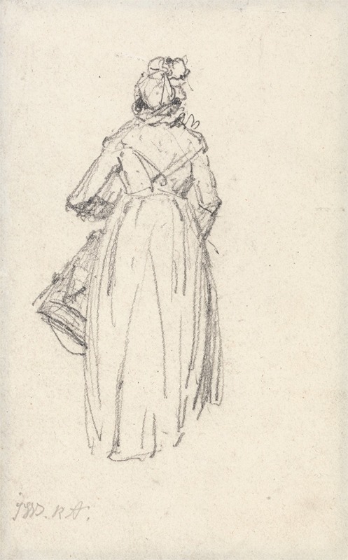 Woman Standing, Seen from the Back — Джеймс Уорд
