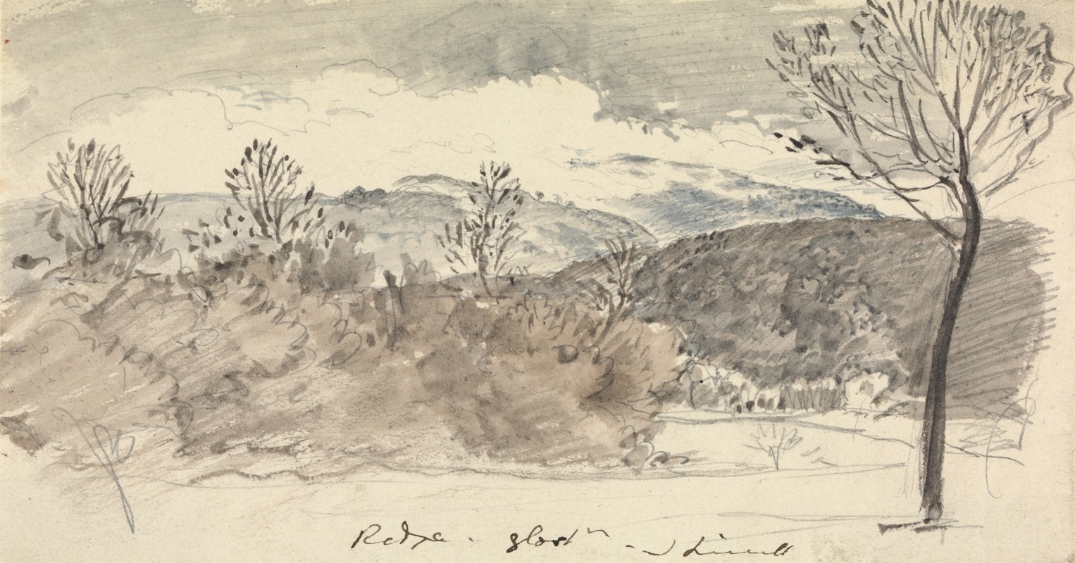 View at Mr. Sheppard's, The Ridge, Gloucestershire — John Linnell