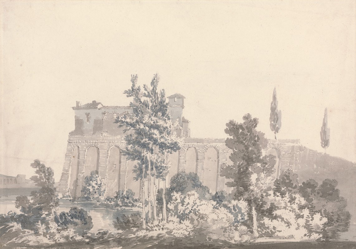 Buildings Overlooking Water, near Naples — Joseph Mallord William Turner