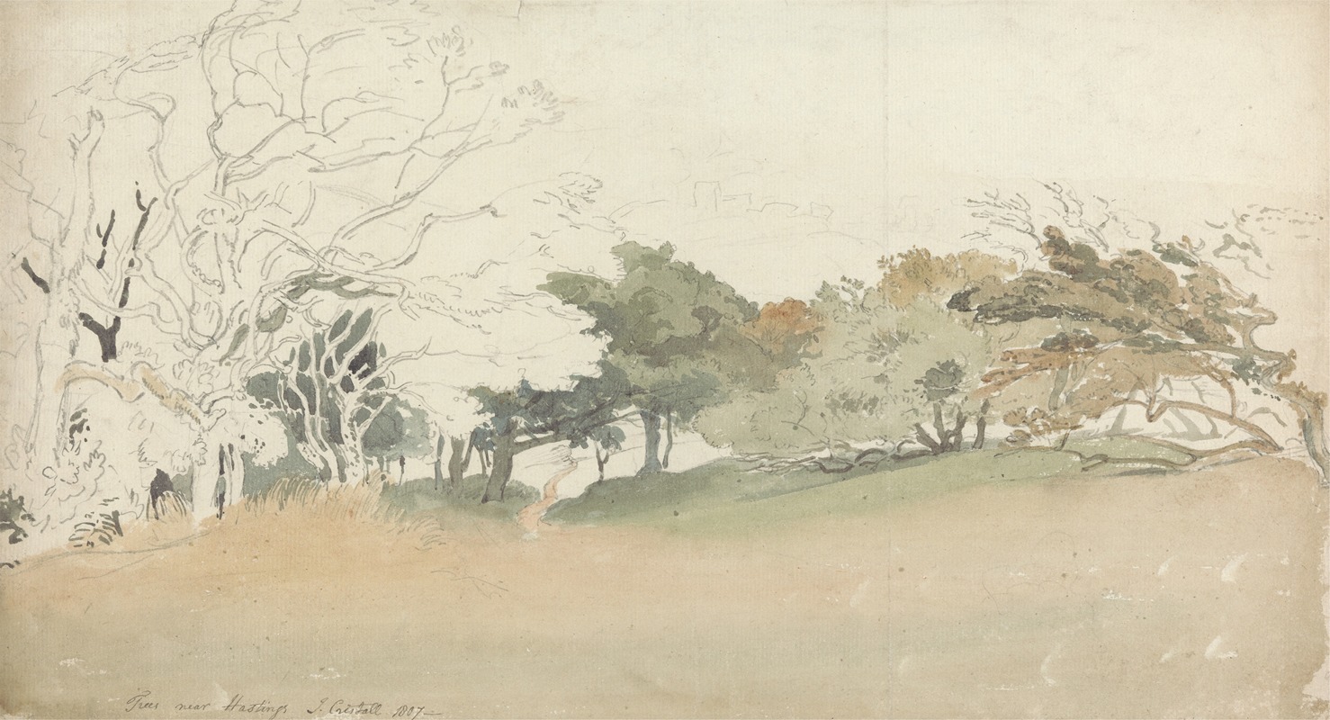 Trees near Hastings by Джошуа Кристалл, 1807 — digital art print download
