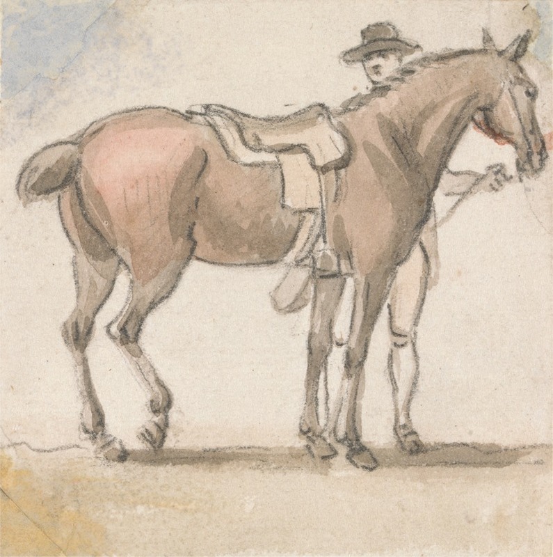 A Man and a Saddled Horse — Пол Сэндби