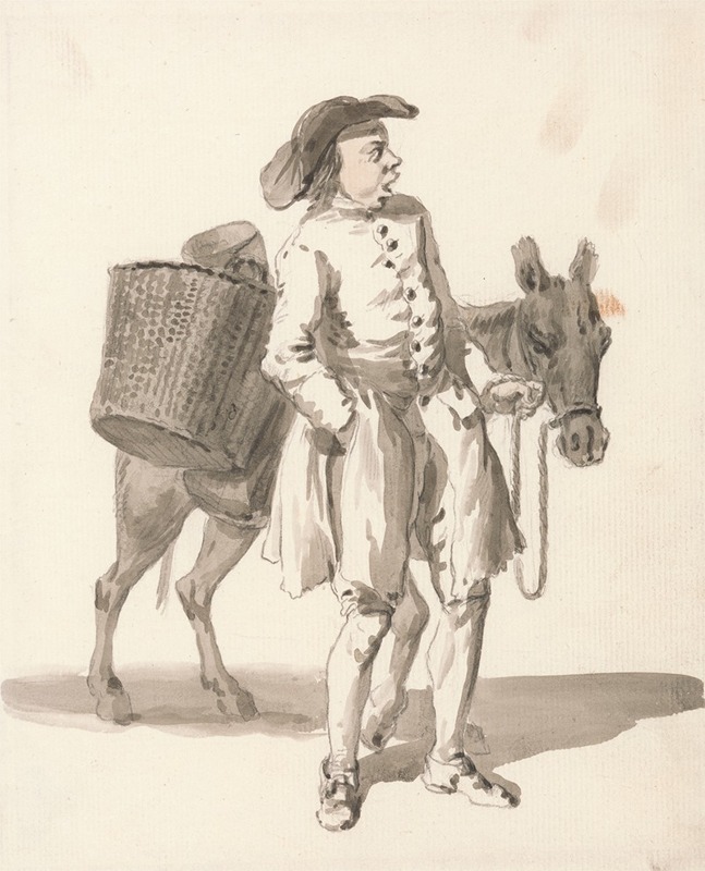 London Cries; Boy with a Donkey by Пол Сэндби — digital art print download