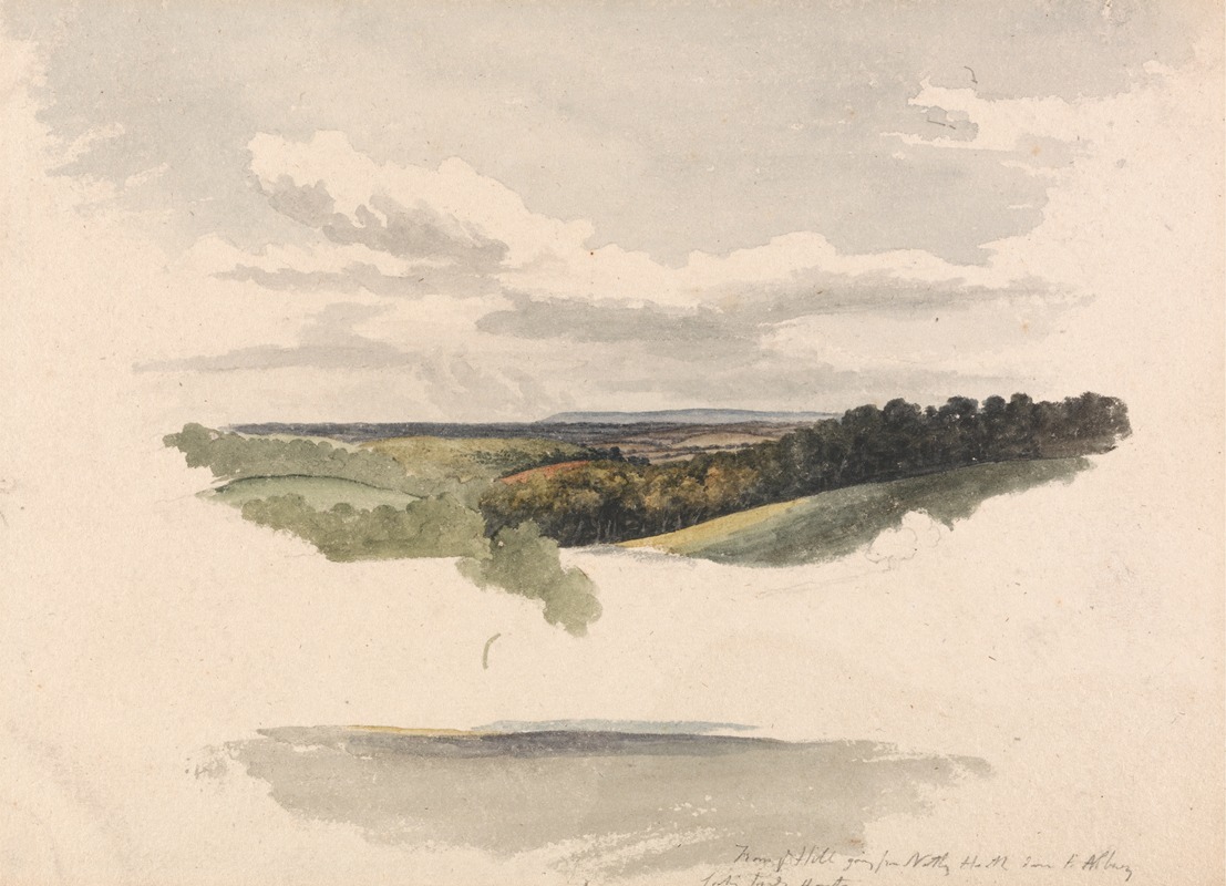 Between Netley Heath and Albury by Роберт Хиллс — digital art print download
