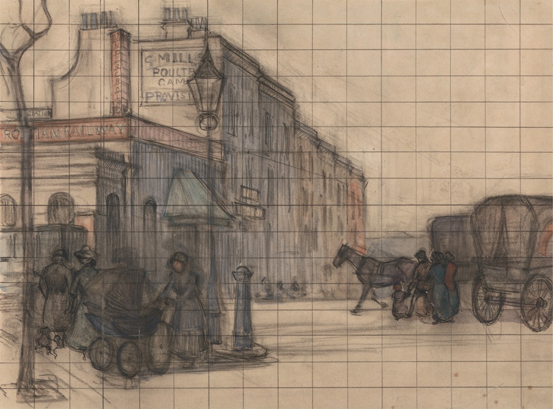 Swiss Cottage, Hampstead by Роберт Полхилл Беван — digital art print download