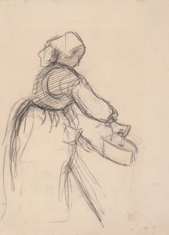 Woman Ironing by Роберт Полхилл Беван — digital art print download