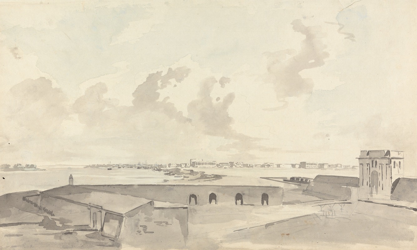 Fort William, Calcutta by Samuel Davis — digital art print download