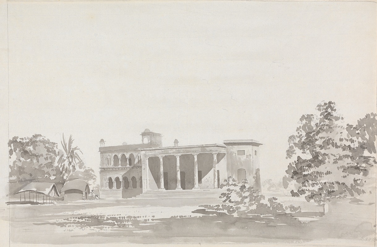 Large Building With a Colonnade by Samuel Davis — digital art print download