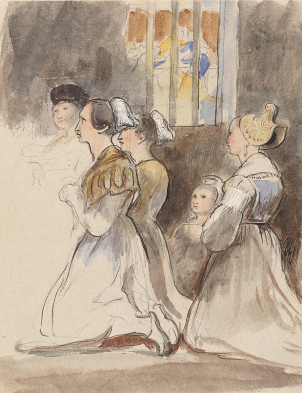 A Group of Women at Mass — Sir David Wilkie