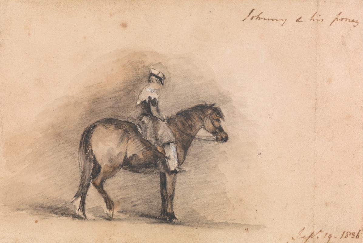 Johnny and His Pony by Сэр Дэвид Уилки, 1836 — digital art print download