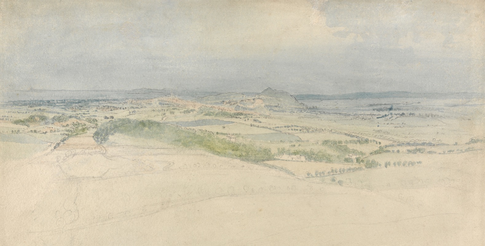 A Distant View of Edinburgh by Томас Стотард, 1809 — digital art print download